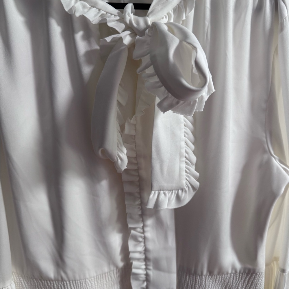 Alexis Ivory Ruffle Blouse - Picture 3 of 6
